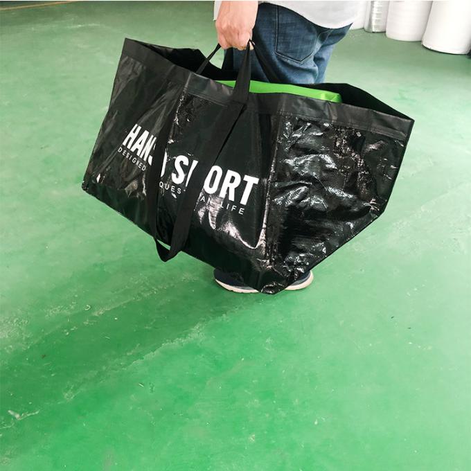 L'alta qualità ha riciclato lo stoccaggio laminato Carry Moving Bag della lavanderia della borsa tessuto polipropilene impermeabile dei pp