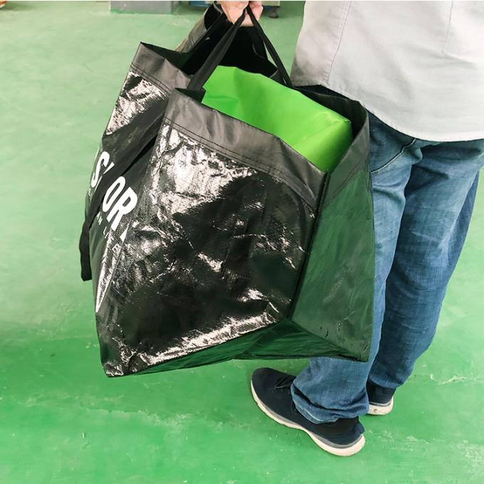 L'alta qualità ha riciclato lo stoccaggio laminato Carry Moving Bag della lavanderia della borsa tessuto polipropilene impermeabile dei pp