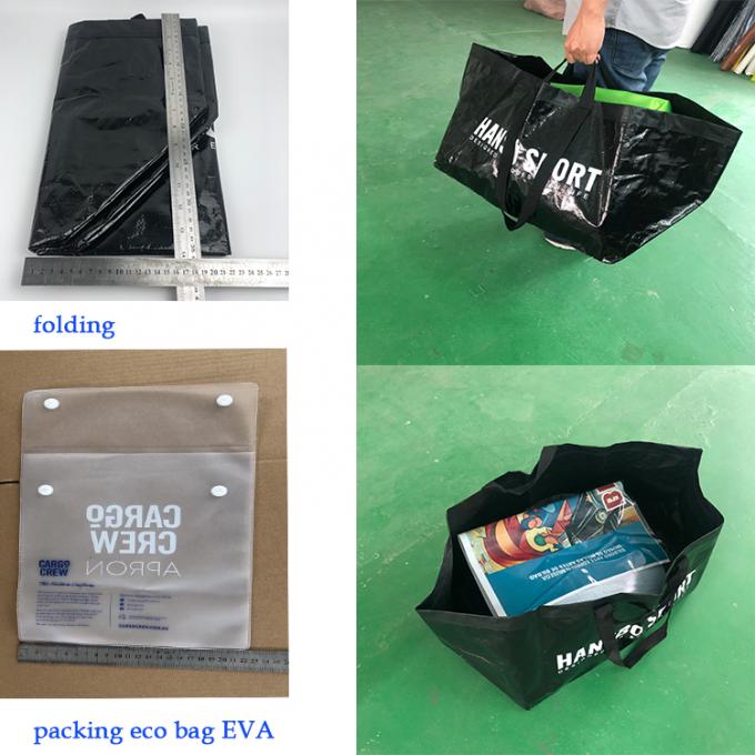 L'alta qualità ha riciclato lo stoccaggio laminato Carry Moving Bag della lavanderia della borsa tessuto polipropilene impermeabile dei pp